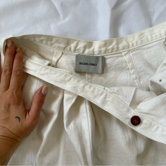 Rachel Comey Wide Leg Raw Hem White Denim Size 2 - Picture 11 of 12